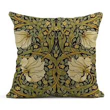  Vintage flowers Linen pillowcase，Decorative pillows for sofa，Cushion covers 40x40,45x45,50x50,60x60，home decoration 