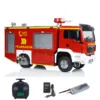 Toys 1:14 4x2 RC Fire Fighting Truck 2-speed Transmission Remote Control Fire Vehicles Light Sound Painted Finished Cars TH24238 3