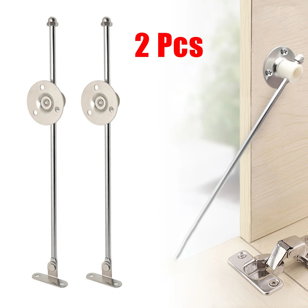 

Support Hinges Flat Door Arm 230mm 2pcs Cabinet/Cupboard Lid Drop Down For Lift Up Stay Set High Quality Silver