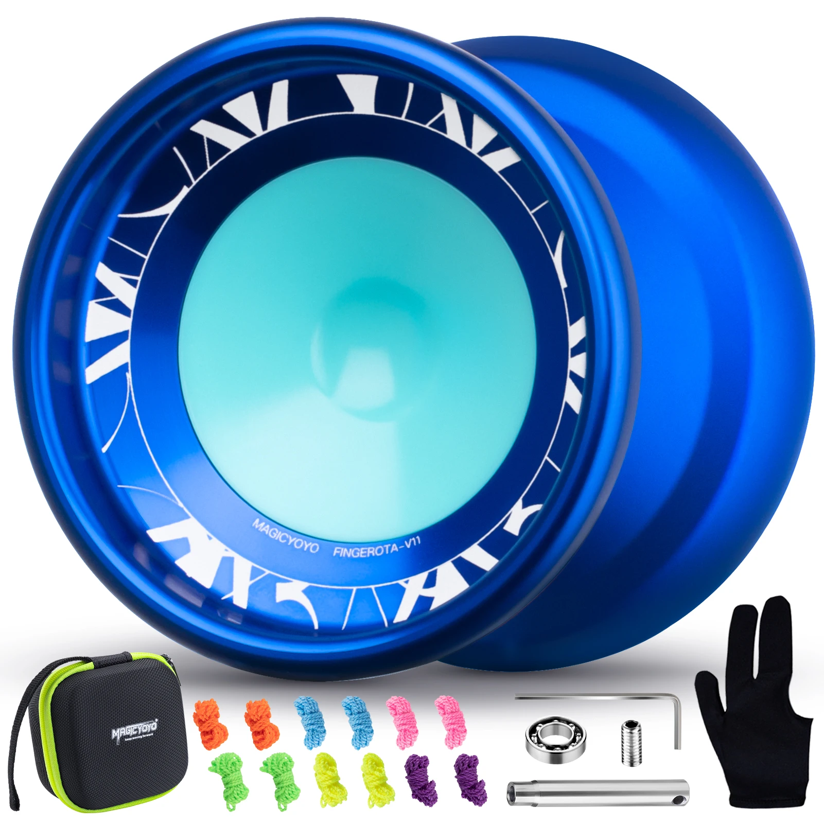 Yoyo Ball MAGICYOYO V11 Finger Spin-Professional Unresponsive for Intermediate Advanced Responsive Bearing for kids