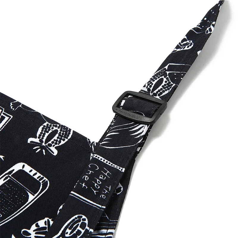Adjustable Half-length Adult Apron Striped Hotel Restaurant Chef Waiter Apron Kitchen accessories for chefs Pockets hotel apron kitchen apron cooking apron