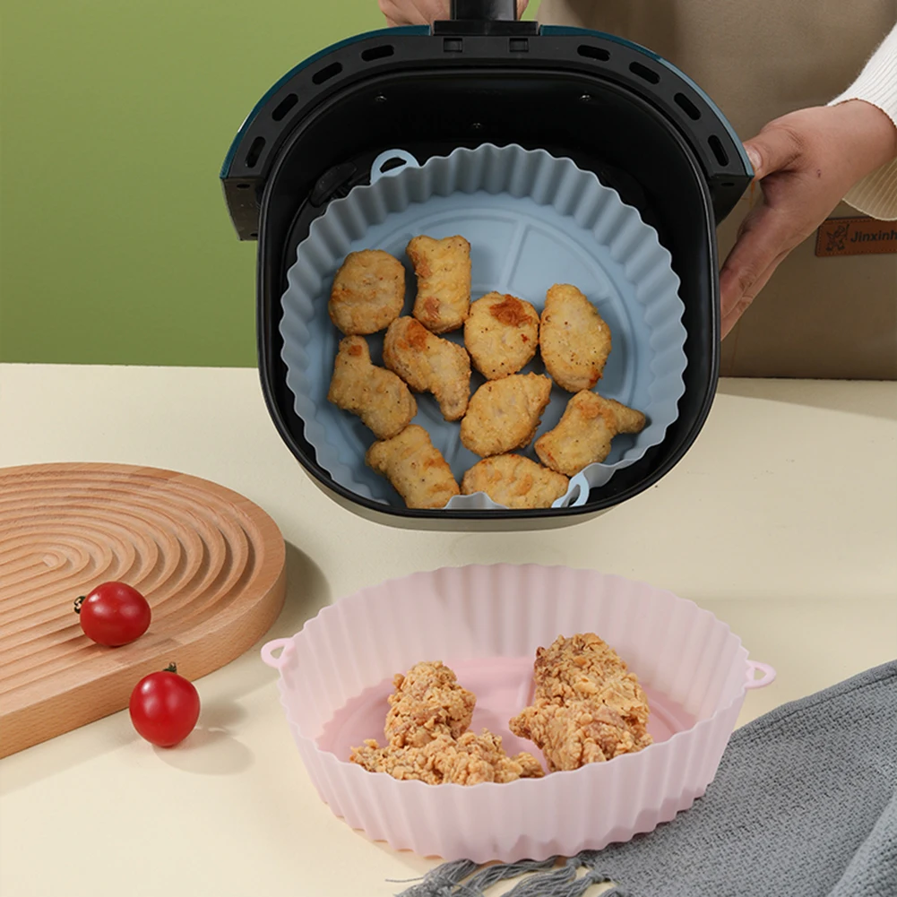 Air Fryer Silicone Pots, Reusable Air Fryer Silicone Liners For