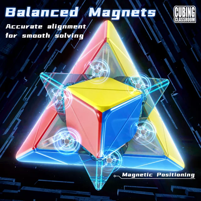 [Picube] MoYu Meilong Pyraminx V2 3x3x3 Pyramid Magic Cube MoFangJiaoShi 3x3 Cubo stickers Magico Puzzle Cube Gift Macaron 4