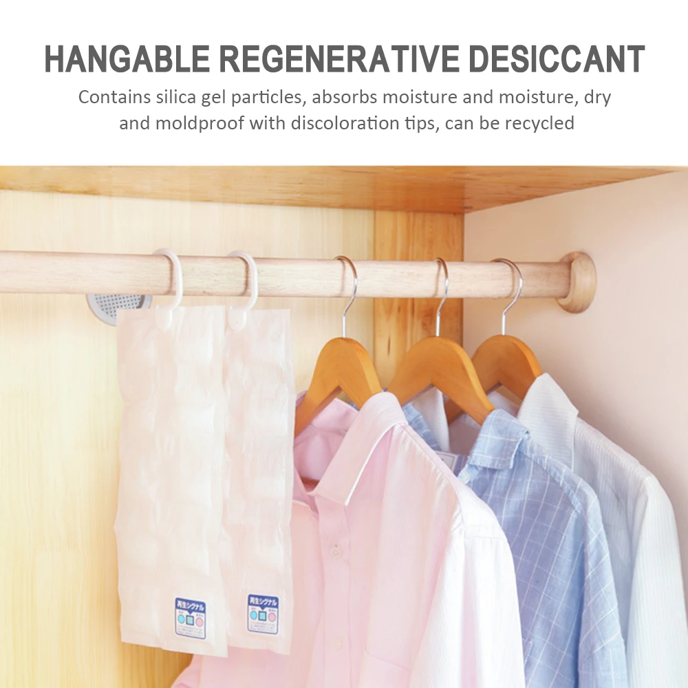 Moisture Absorber Bag Moisture Absorber Moisture Absorbing Bag 1 set Household Hanging Wardrobe Dehumidification Bag Anti Humidity Deodorant