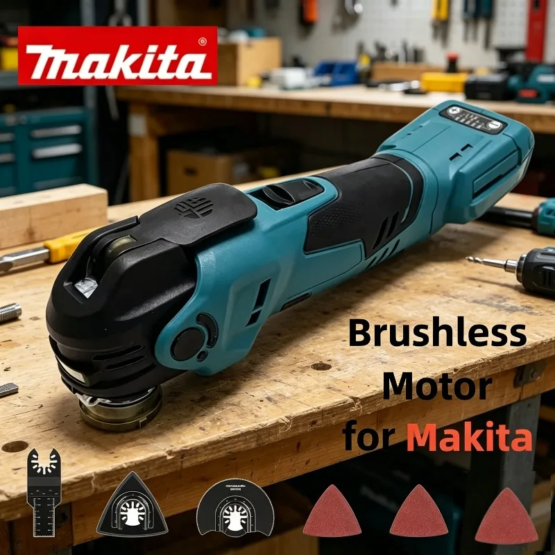 마키타 무선 브러시리스 진동 다기능 공구 전기톱 트리머 삽 목공 절단기 18V ..