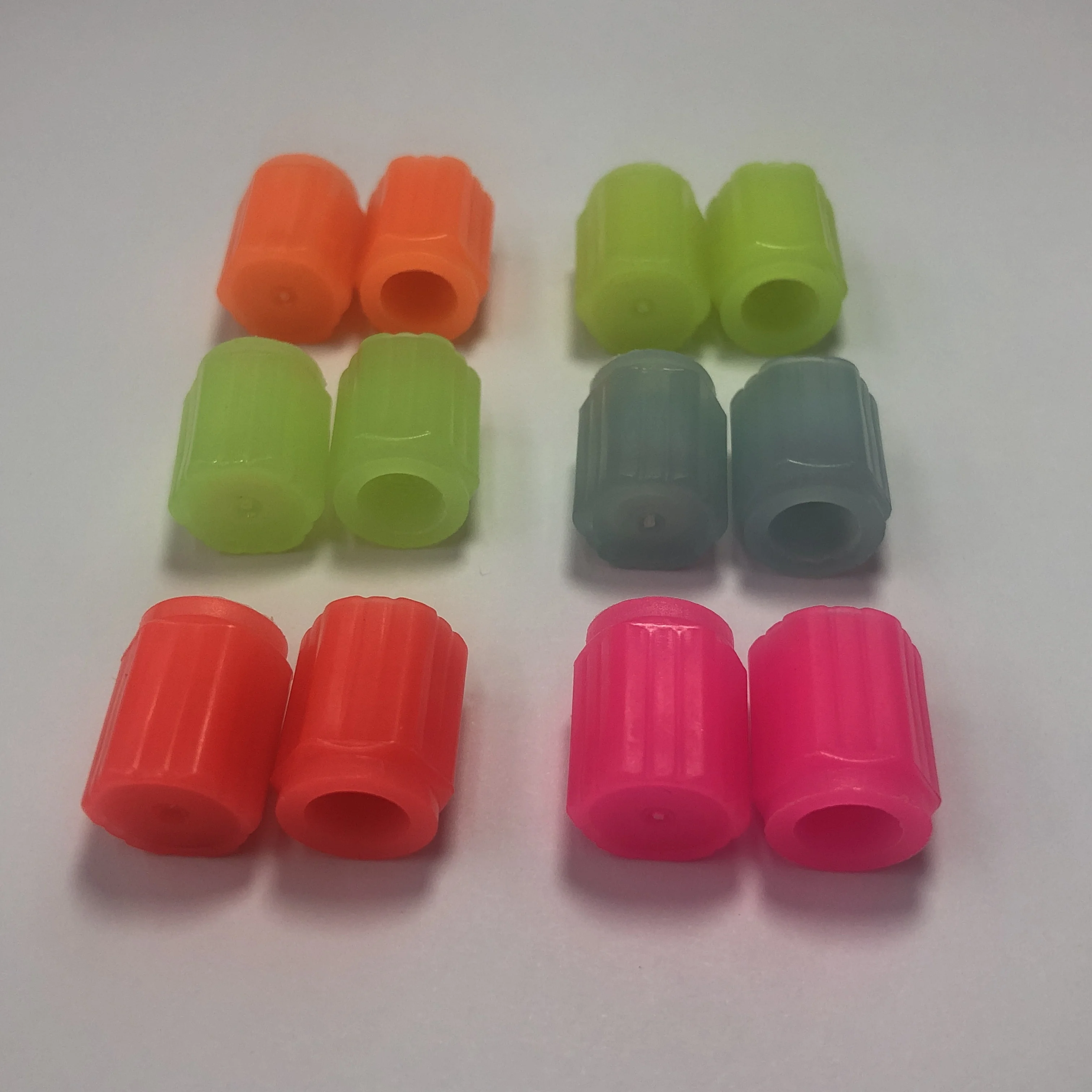 Automotive universal luminous hexagonal tire valve cap fluorescent motorcycle bicycle dustproof waterproof parts-tire valve caps