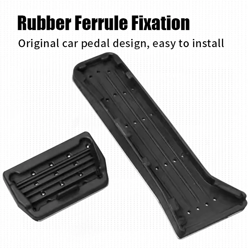 For Volvo EX30 Car Pedal Pad Non-Slip Stainless Steel Pedalboard Aluminium Alloy Rubber Brake Cover Auto Accessories