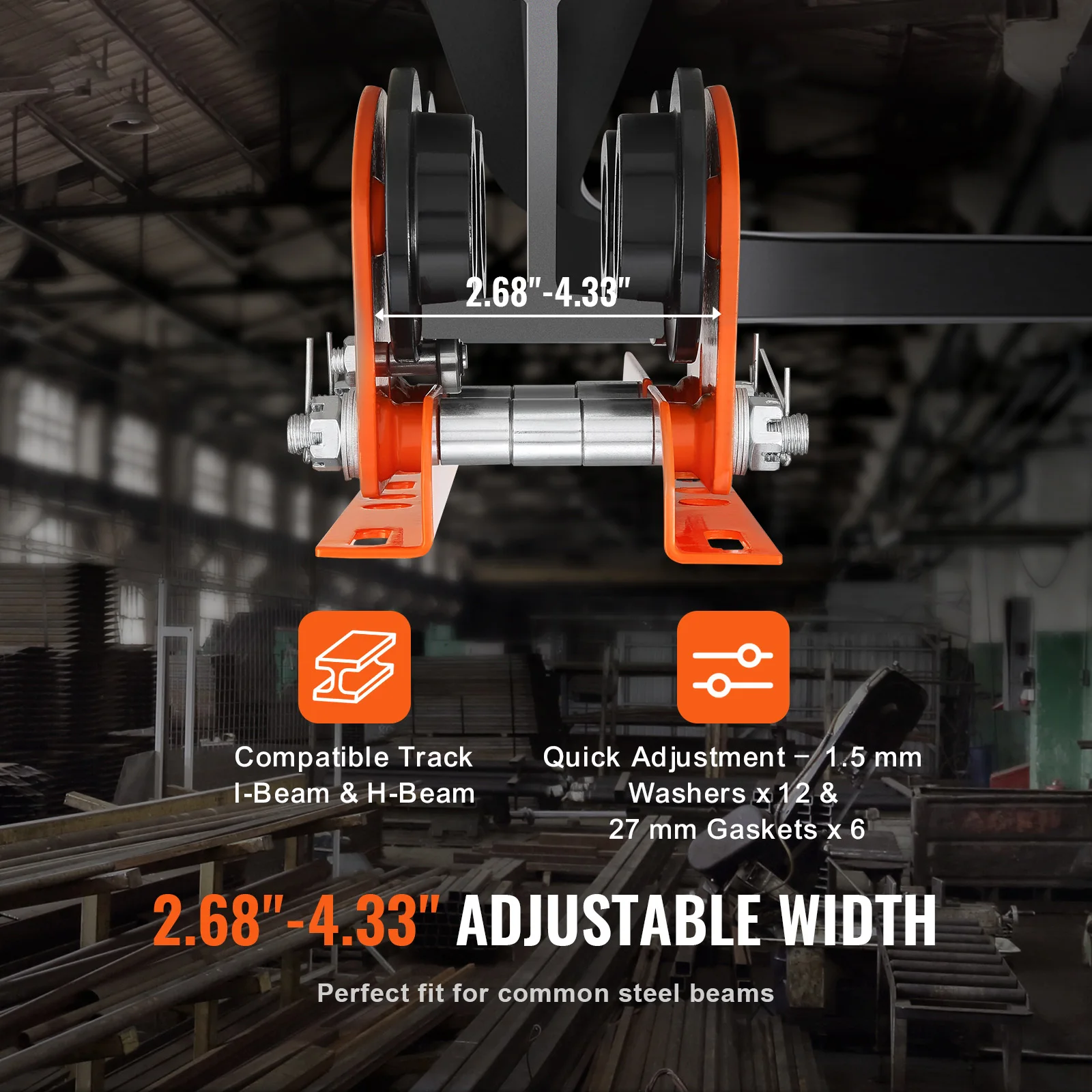 Alloy Steel Manual Trolley for Heavy Lifting