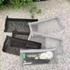 Girl Mesh Cosmetic Bag Nets Stationery Pencil Bag Case Holder Zipper Portable Lipsticks Keys Coin Charge Cable Organizer Case