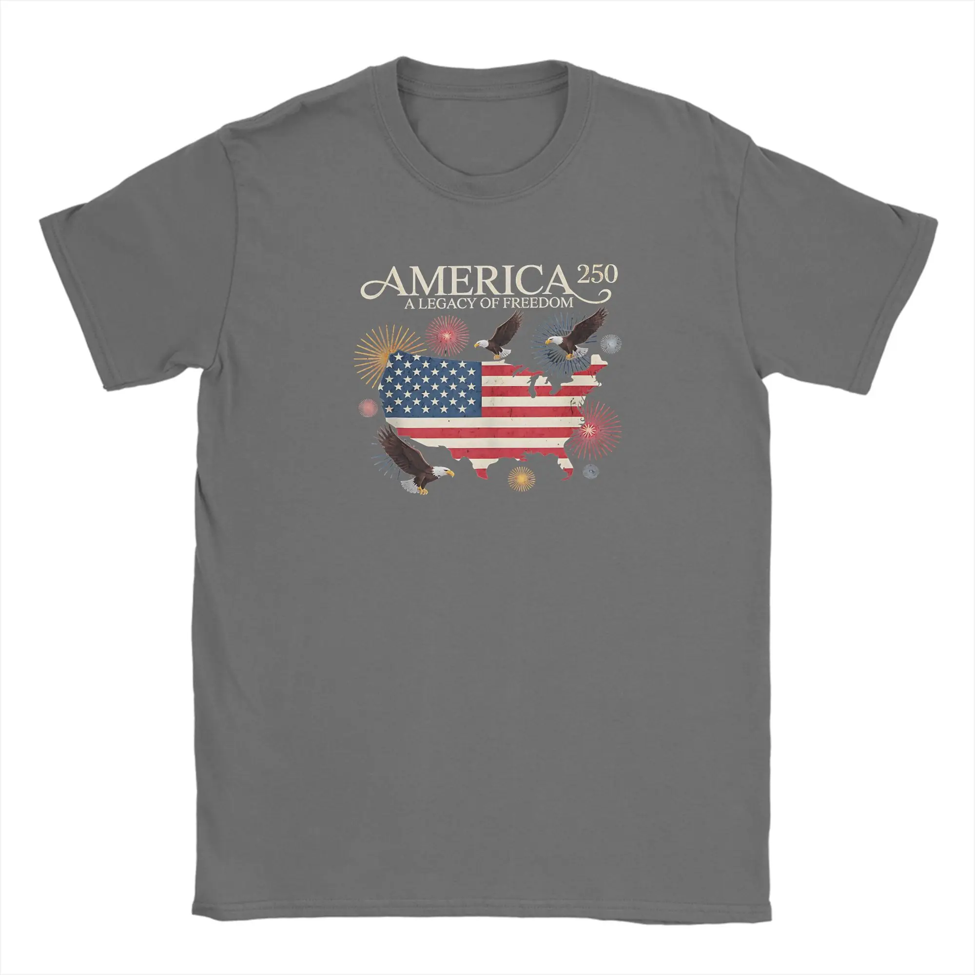 Vintage 250th Anniversary US Flag Short Sleeve T-Shirt
