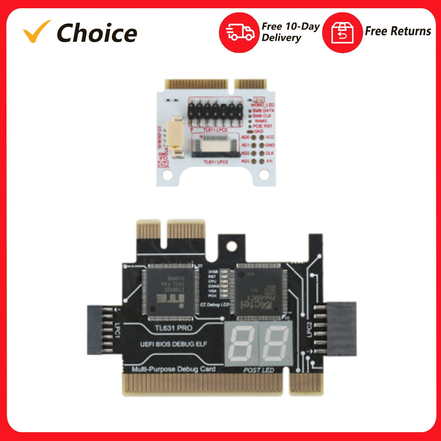 Univerzális Notebook PCI Diagnosztizál rty PC PCI-E Mali LPC Alaplap diagnostic analyzer teszter debug kártyák