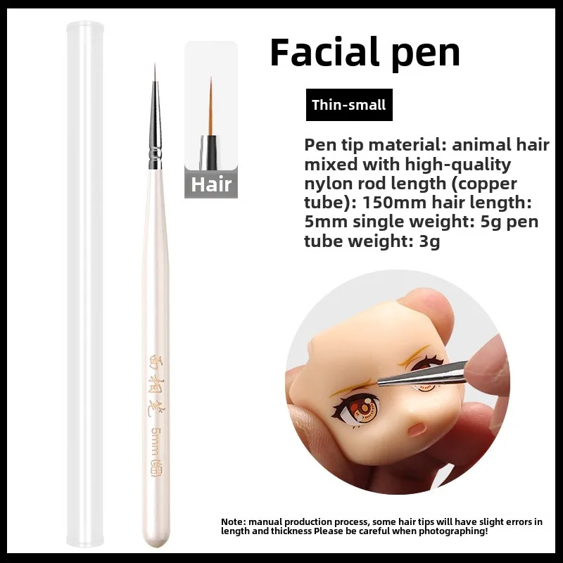 1pcs Brush Super Fine Bjd Doll Face Makeup Mandala Dotting Draw Line Pen Painting Brush Modeling Detail Clay Tool Diy Art 6
