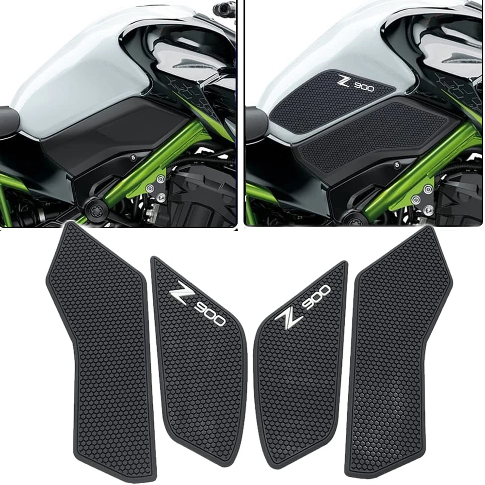 For Kawasaki Z900 SE Z 900 Z900SE 2017 - 2023 2022 2021 Motorcycle Tank Pad Protector Sticker Decal Gas Knee Grip Z900 New z900 front brake fluid reservoir cover cap cnc aluminum high quality motorcycle accessories for kawasaki z 900 z900 2018 2019