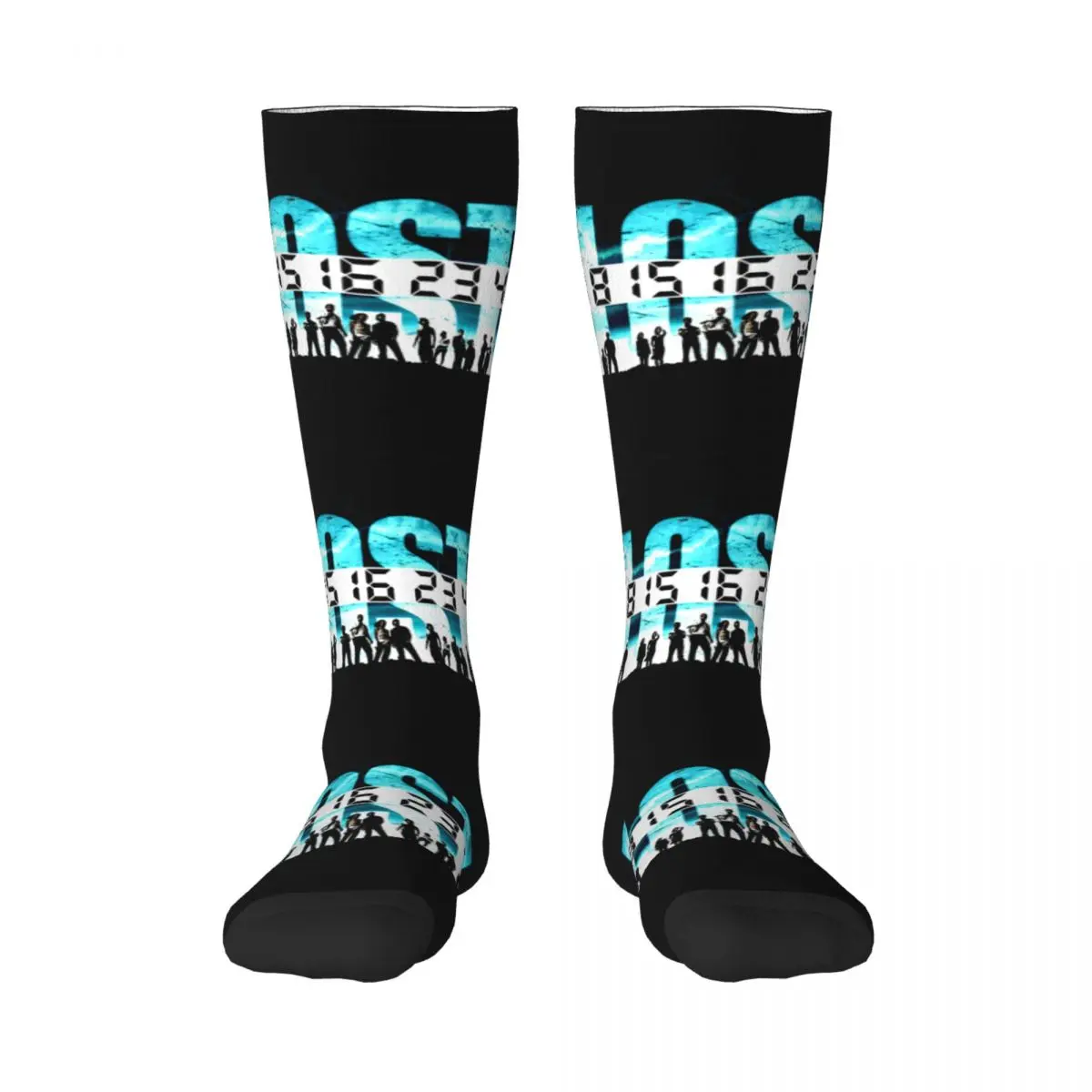 

LOST Quotes Drama Tv Show Sci-Fi Numbers 16 Adult Stockings Graphic Joke Color contrast Cute style Compression Socks