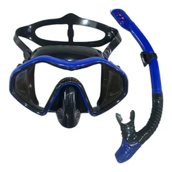 Premium Submersible Gear with Silicone Skirted Lenses (Adult Edition) (Black - blue)