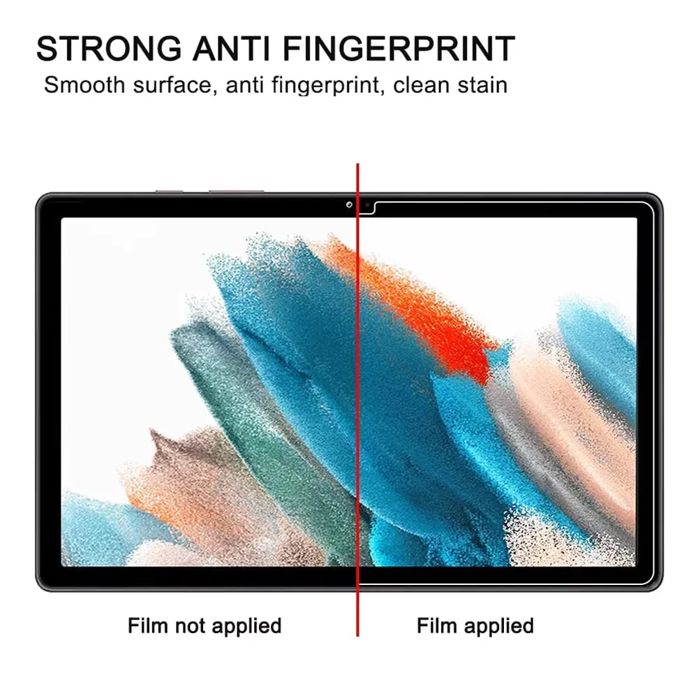 Premium Tempered Glass Screen Protector for 10.5 Inch Tablets - 2 Pack, Anti-Fingerprint Protective Film