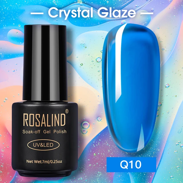 ROSALIND Nail Gel Polish Glitter Series Gel Varnishes All For Manicure Soak Off UV Lamp Nails Art Semi Permanent Gel Polish RAQ10