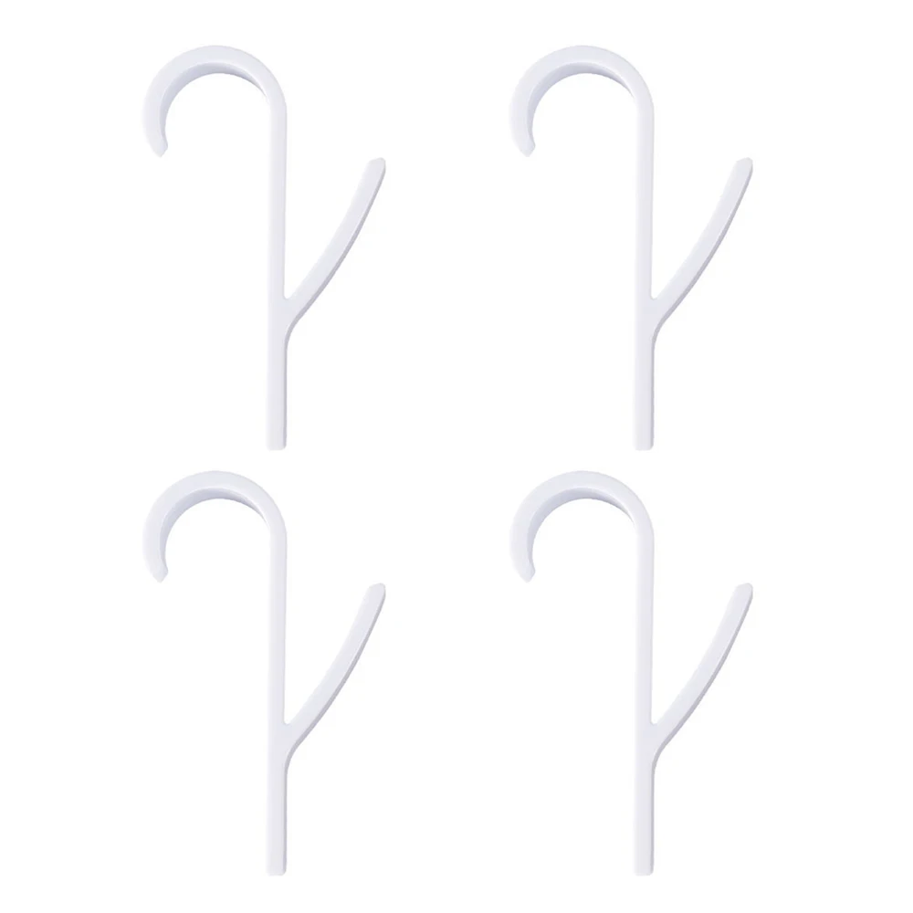 

4pcs Rail Hook Radiator Drying Hanging Rack Hanger Wardrobe Pole Coat Hat Bag Rag Towel Kitchen Bathroom 96*59mm/3.78in Plastic