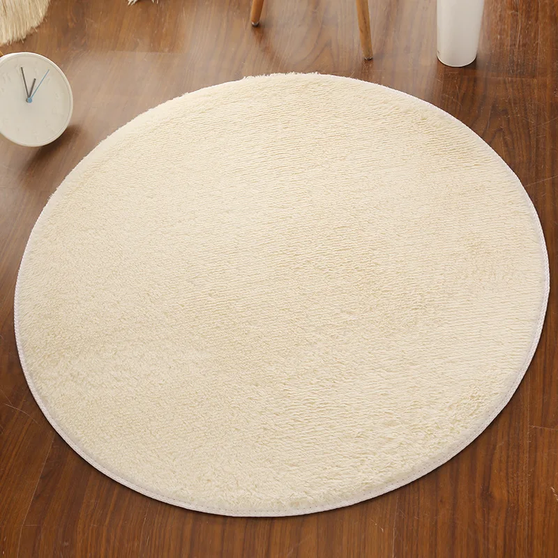 140CM Fluffy Soft Shaggy Area Round Rug Living Room Bedroom Carpet Home Bedroom Decoration Big Carpets 5