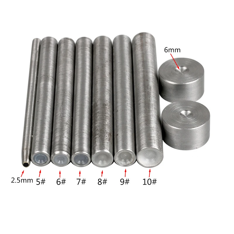 Leather Tools Leather Craft Tool Kit Leather Craft Tools Leather Craft Tool Leather Rhinestones Rivets Hand Die Tool Press Stud Setter Setting For DIY Leathercraft Bag Shoes Belt