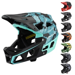 LIXADA Full Face Mountain Bike Helmet Lightweight Adult Racing Downhill MTB Helmet with Over 31 Vents and Detachable Lining