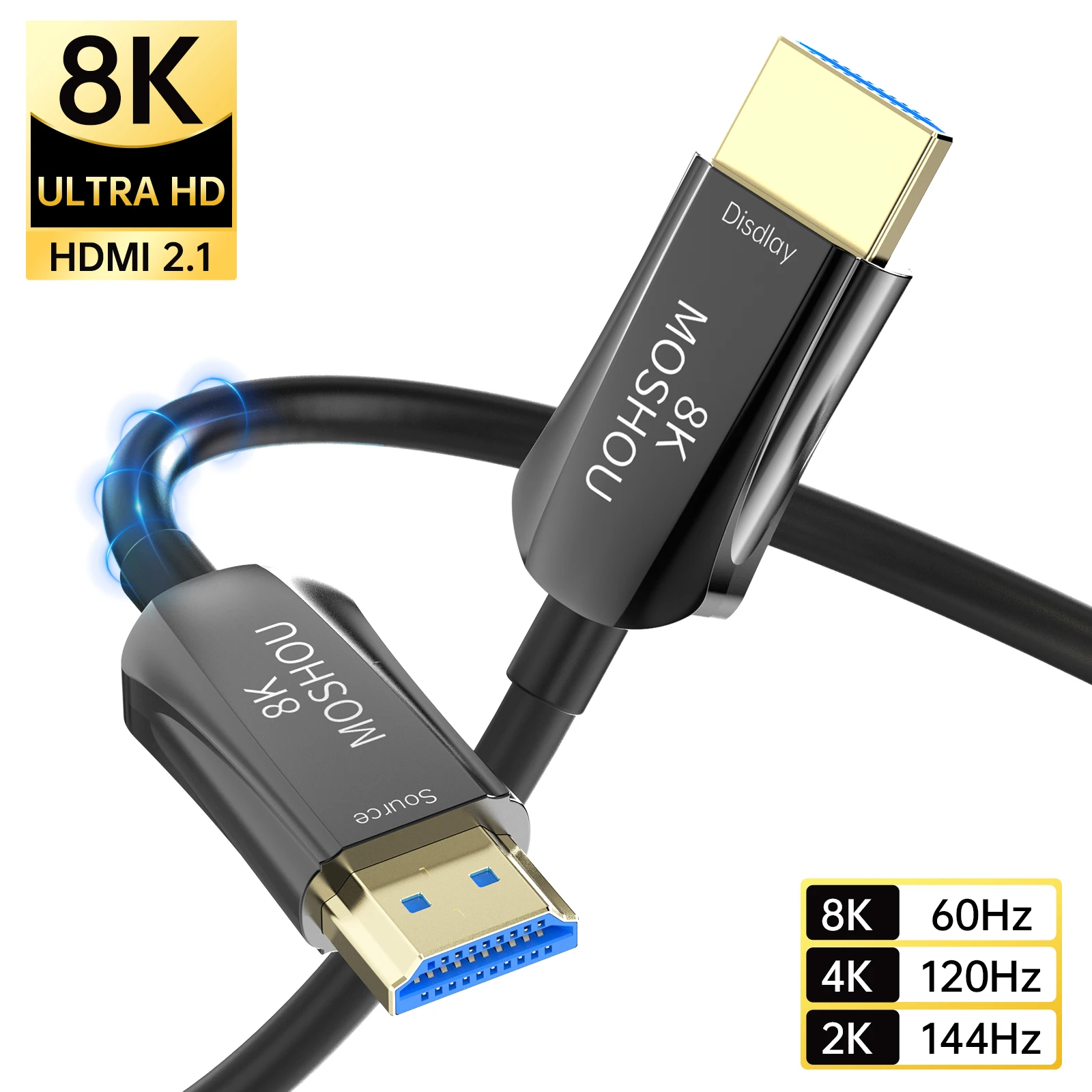CABLEDECONN 8K HDMI 2.1 Optical Fiber Cable UHD HDR 8K - View #13