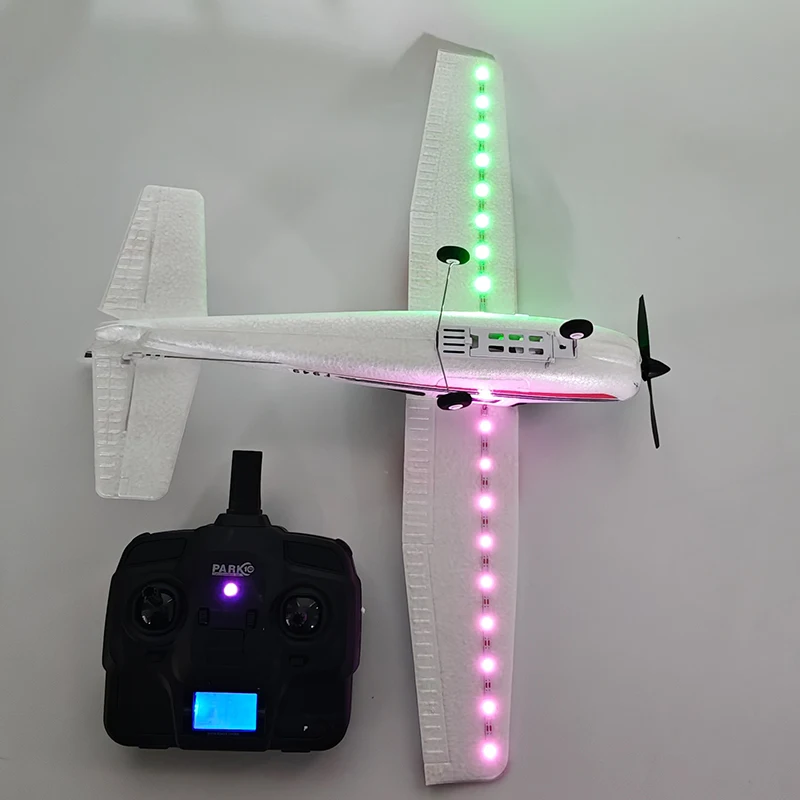Avion RC RTF 2B LED – 4 canaux, prêt à voler, mousse EPP