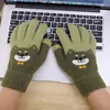Warm Fluffy Shiba Inu Gloves Cute Cartoon Dog Touchscreen Winter Warmer Women Full Finger Glove Soft Knitted Wrist Mittens 3