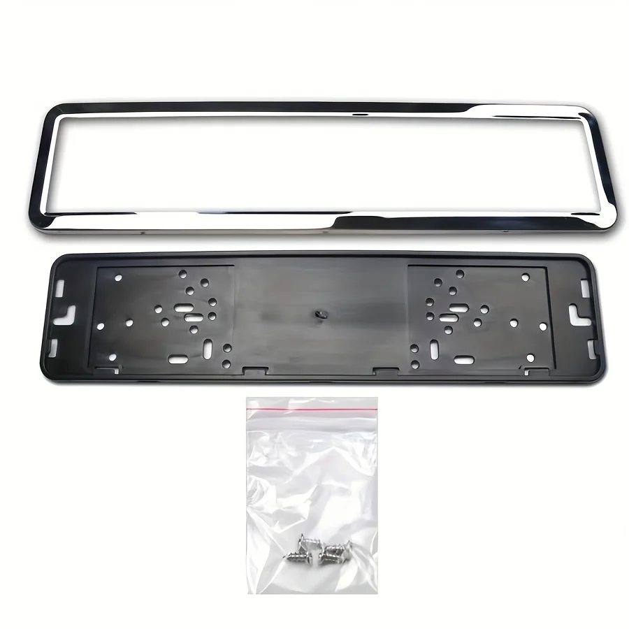 Car License Plate Frame Gosnumber European German Russian Numbers Mount Holder Automobile Polished license plate frame