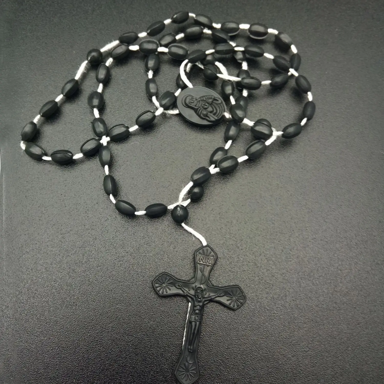 Katholieke ketting met rozenkrans van witte parels, lange ketting met heilige gebedskralen, rozenkranskralen van glas met charme, kruisbeeld medaillekruis voor vrouwen, Parel, Kralen, kralen Katholieke ketting met rozenkrans van witte parels, lange ketting met heilige gebedskralen, rozenkranskralen van glas met charme, kruisbeeld medaillekruis voor vrouwen, Parel, Kralen, kralen