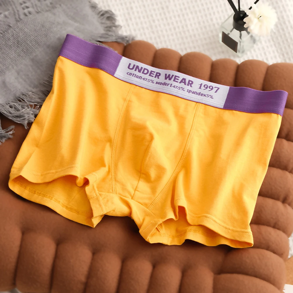 

1pc Men\\'s Bulge Pouch Boxers Shorts Modal Cotton Middle Waist Underwear Trunks Underpants Man Panties Lingerie