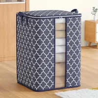 Visual Large-capacity Clothing Storage Bag Storage Box with Handles and Zipper Dustproof and Waterproof Wardrobe Storage Bag 1
