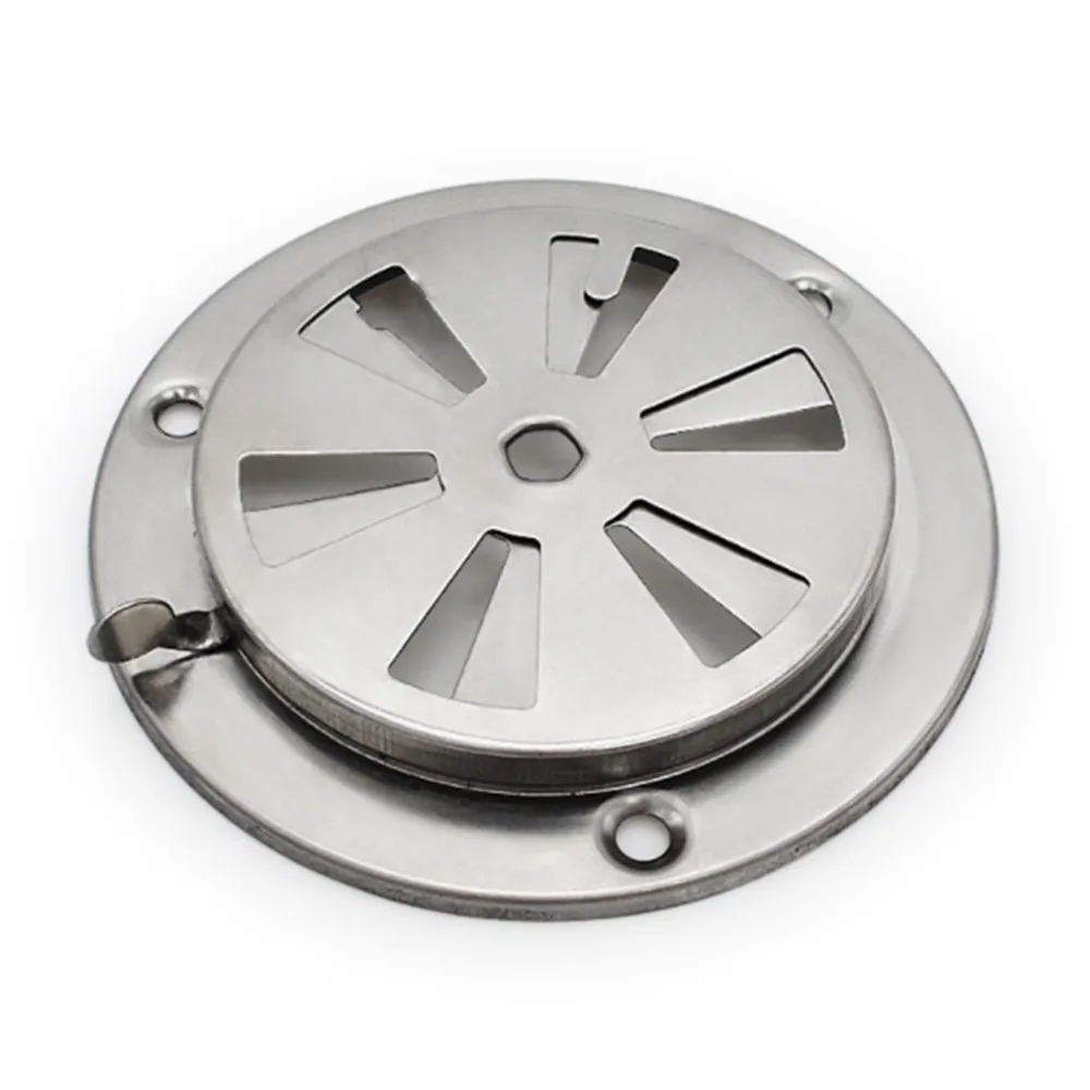 Air Vent Damper Adjustable Air Louver Vent BBQ Grill Smoker Exhaust Kitchen Vent Stove Stainless Steel Damper Round Home Vents Replacement