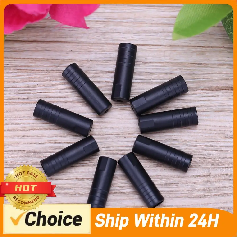 100개 자전거 브레이크 와이어 엔드 코어 캡 케이블 알루미늄 커버 기어 자전거..