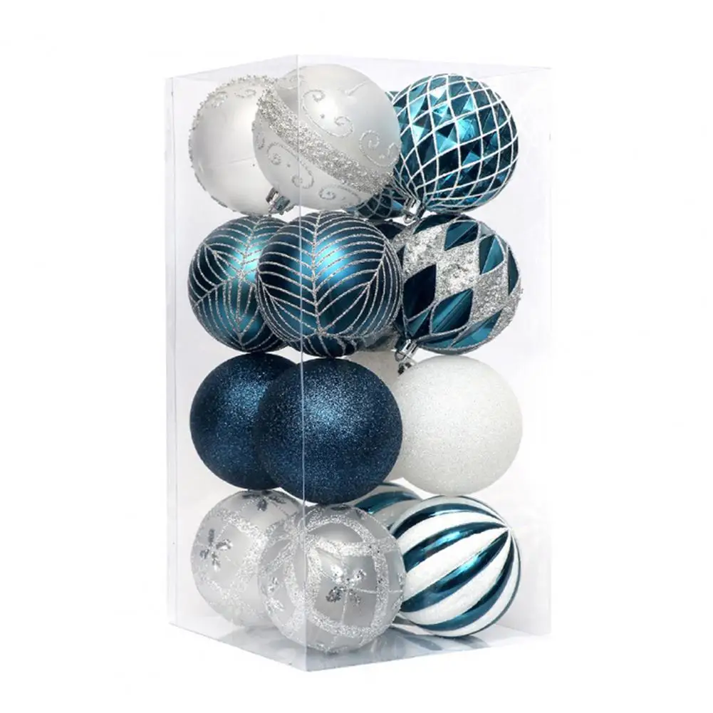

Festive Decoration Balls Christmas Balls Vibrant 8cm Shatterproof Christmas Tree Balls Festive Diy Ornaments for Holiday Party