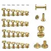 10/20/30 Pcs Solids Brass Binding Screws Chicago Rivet Leather Craft Fasteners for Photo Album Belt Wallet Making 5
