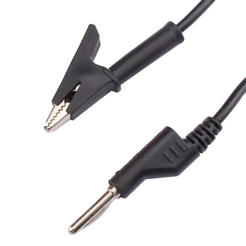 1M Double End Test lead Wire Line electrical Voltage 4mm Banana Plug Alligator Clip Crocodile 8A-12A multimeter DIY Test Wires alligator clips electric test clamp test probes test leads test lead wire electrical test wire