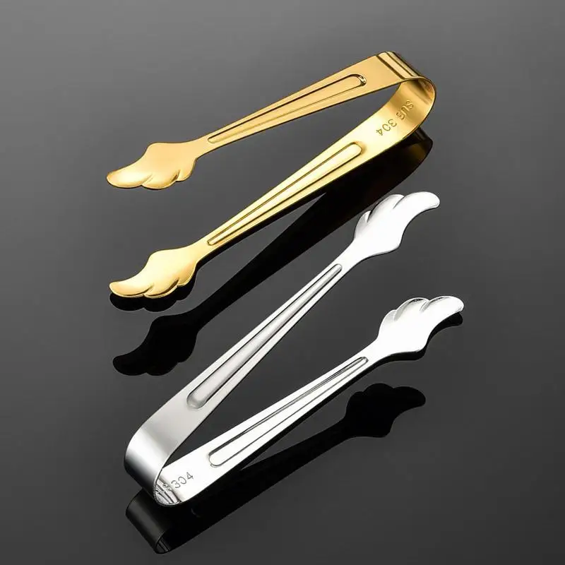 Mini Stainless Steel Serving Tongs for Kitchen Use