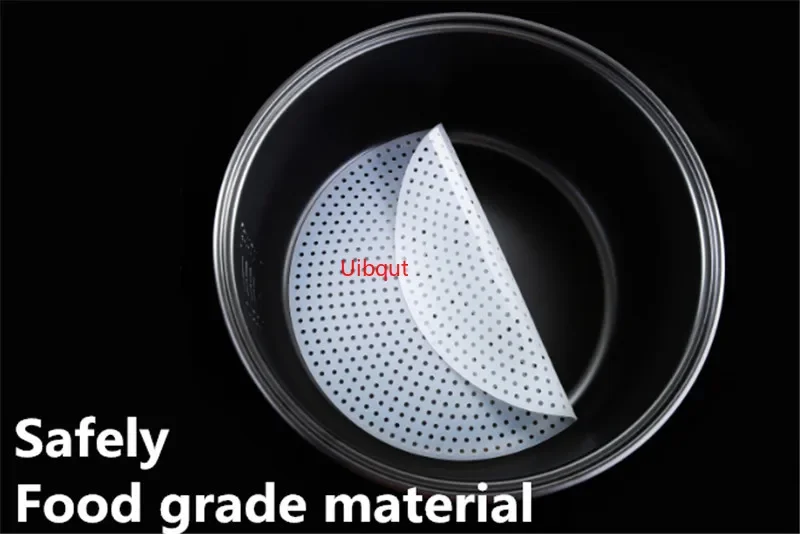 Silicone Baking Mat Steamer Cloth Bamboo Steamer Paper white Round Rice Steamer Mat paper Silicone Non Stick Pads