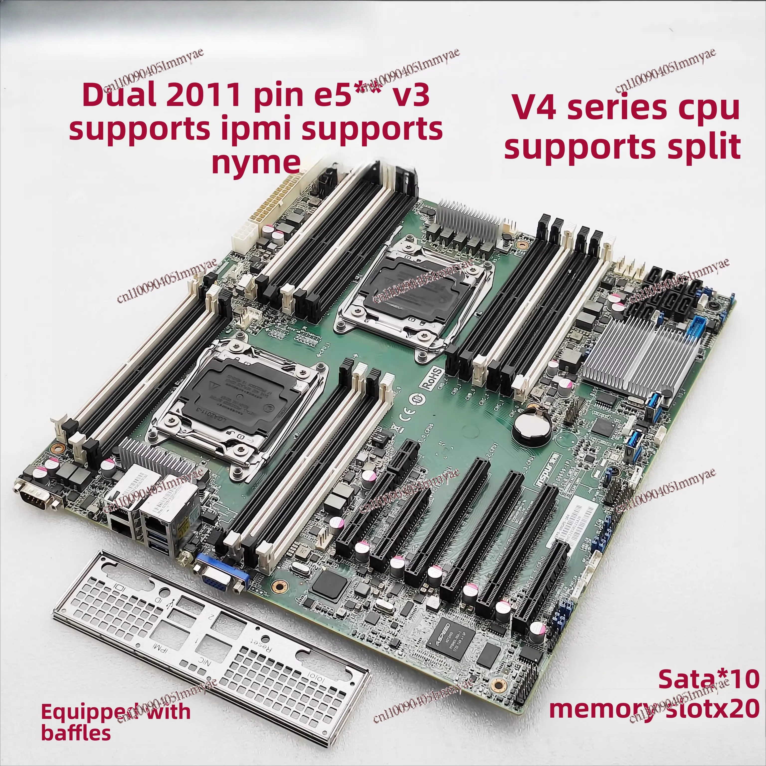 듀얼 X99 메인 보드 X10DRL-I X10DRI DAI E5 V3V4 홈 사일런트 E-ATX 메인 보드