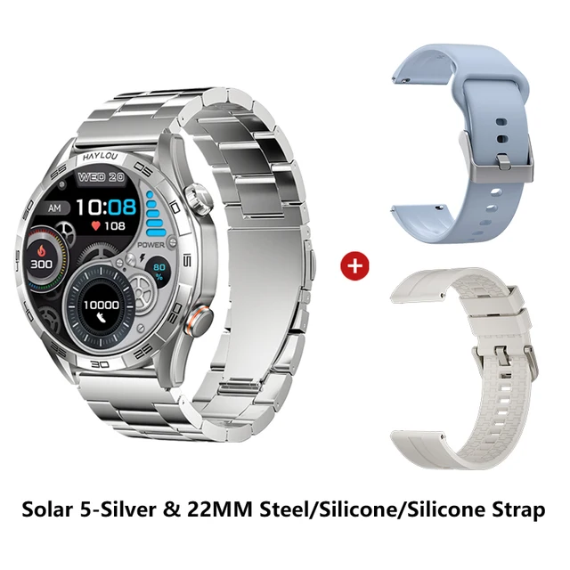 HAYLOU Solar 5 Voice Calling Smartwatch 1.58'' AMOLED Display 60Hz Smart Watch 24H Health Monitoring Sports Smartwatch for Men 19