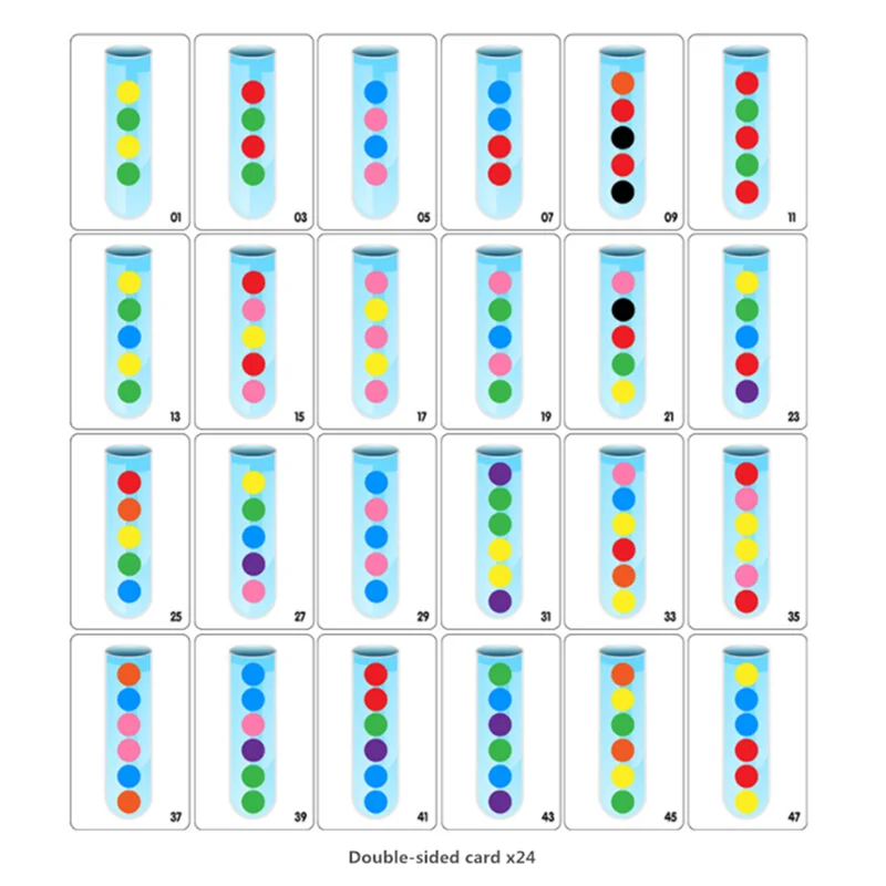 Clip Beads Test Tube Toy Children logic Concentration Fine Motor Training Game Montessori Teaching Aids Educational Toy for Kids 5