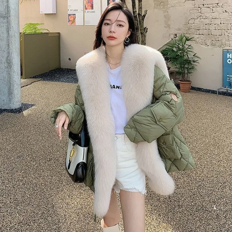 New Winter Coat for Women Down Jackets Coats Parkas Jackets Faux Fur Coat Super Hot Korean Fashion Loose