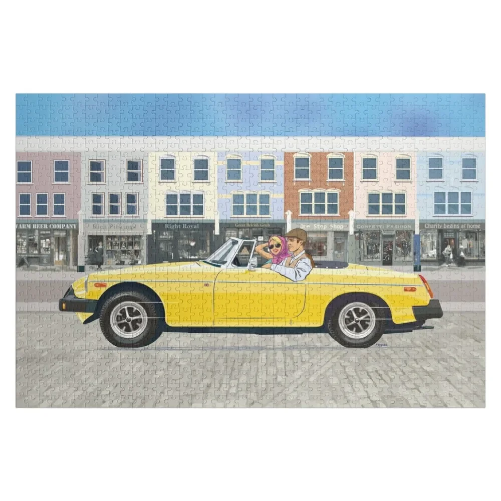 Inca Yellow coloured 'B' Roadster – the Classic British Sports Car Jigsaw Puzzle Customized Picture Custom Jigsaw Puzzle o neill cylinder interior v1 jigsaw puzzle customized picture custom gift customizable gift puzzle