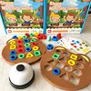 Geometric Shape Puzzle Game Color Matching Toy for Children Reaction Learning Board Developmental Toy Kids Gift 1