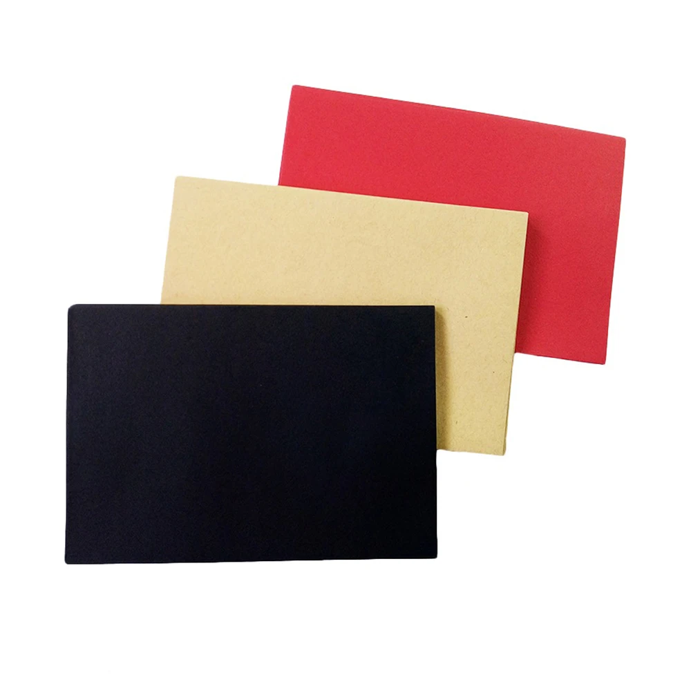 

High Quality Retro Invitation Stationary Black Red Kraft Paper Letter Supplies Envelopes Gift Card Envelope Paper Envelopes