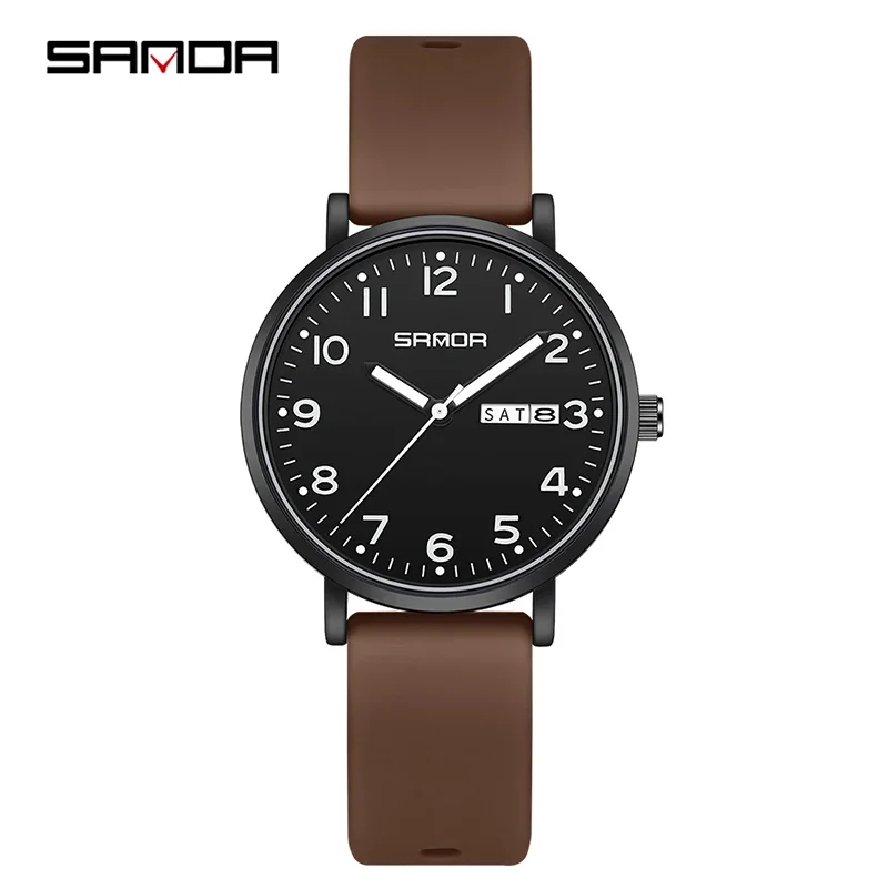 SANDA العلامة التجارية الأعلى 1143 ساعة كوارتز للط...