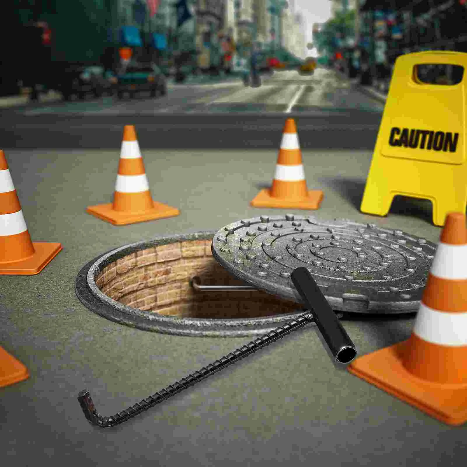 1ks t-shaped manhole obal hák kanalizace kolejových dveře liftingový hák t-shaped hustý vepřové hák