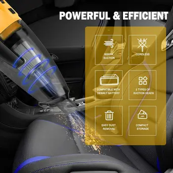 Cordless Handheld Vacuum Cleaner for Home, Car, Pet Hair - Compatible with 20V Batteries (Tool Only) 3