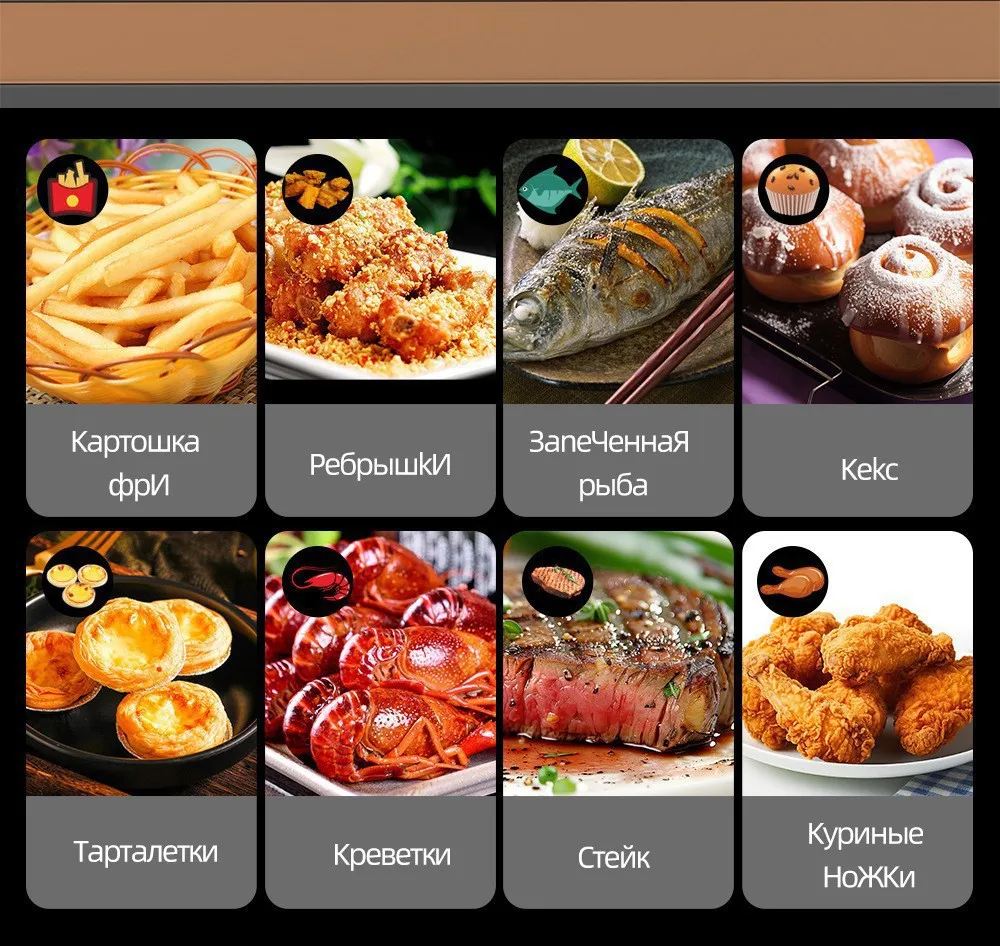 Description Picture 5 of item10L Multi functional Home Smart Air Fryer with Large Capacity Touch Screen Non stick Inner Perspective Without Oil Oven